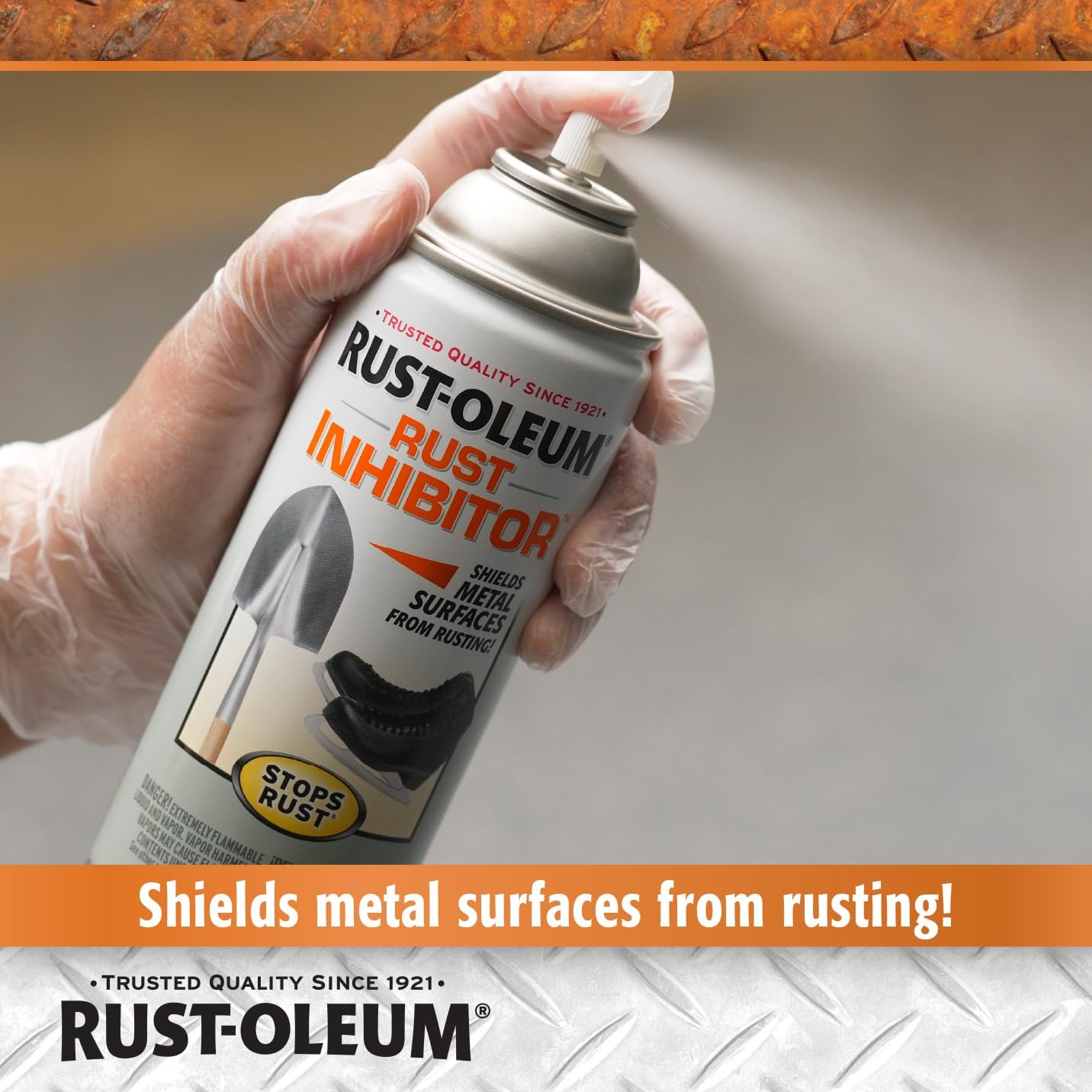 Rust-Oleum 224284-6PK Stops Rust Rust Inhibitor Spray, 10.25 oz, 6 Pack