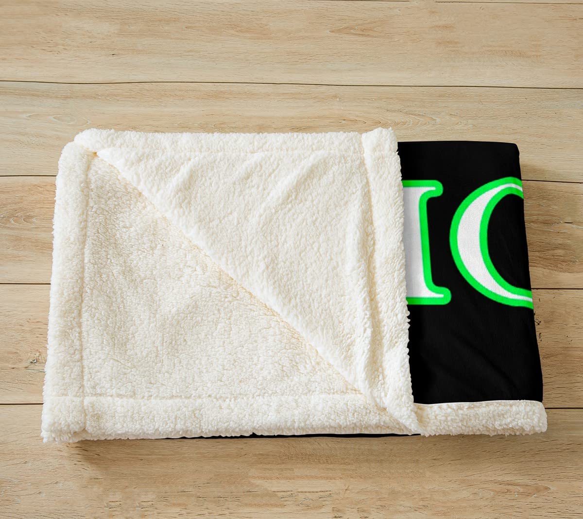 Hockey bandiera americana Sherpa coperta sportiva a tema in pile coperta per bambini decorazione hockey verde neon coperta di peluche palla gioco calda coperta sfocata regina 200 x 220 cm