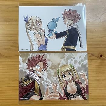 フェアリーテイル ポストカード ナツ＆ルーシィ① ナツルー フェアリー