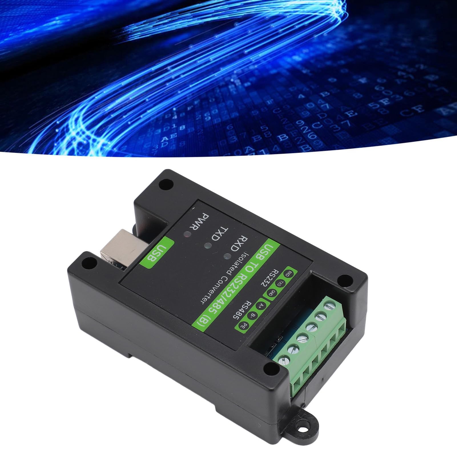 Alomejor Convertidor USB a RS232/485, Fuente de Alimentación Aislada