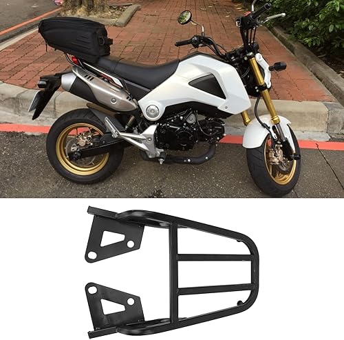 Miniatura 7 de DJDK Portaequipajes trasero para motocicleta, soporte de repuesto compatible con accesorios de motocicleta Grom MSX125
