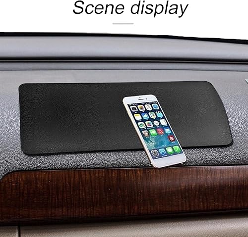 Miniatura 2 de Paquete de 2 alfombrillas antideslizantes adhesivas mejoradas, goma antideslizante, 10.6 x 5.9 pulgadas, tapete adhesivo universal para tablero de