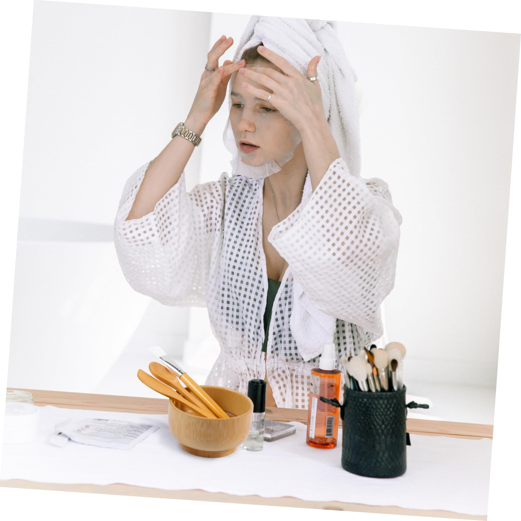 Mikinona 12 Pz Set Di Ciotole Per Pennelli Per Maschera Per Mescolare La Applicatore Maschera Di Per Mascherare Maschera Per Il Viso Fai Da Te