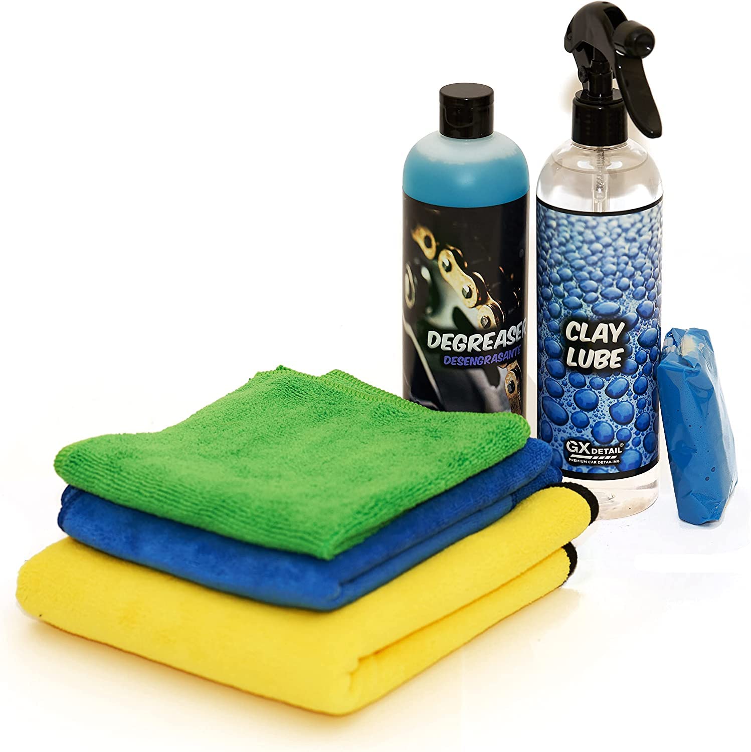 Pack Descontaminante GxDetail - Kit Descontaminación Carrocería Coche Gx Detail - Productos Descontaminación Completa Pintura del Coche.