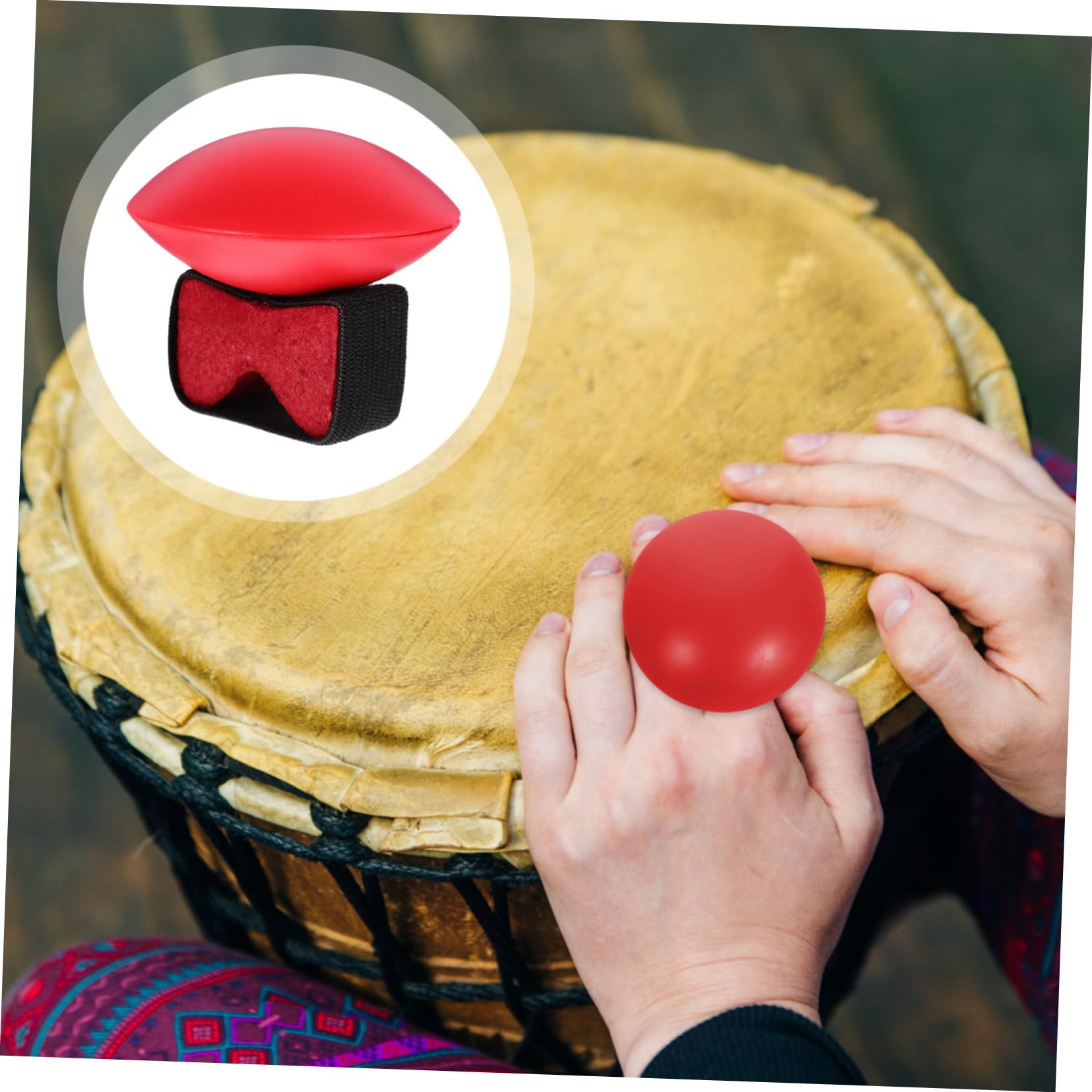 Yardwe Music Finger Ring African Drum Accessories Rhythm Finger for Solo Performances