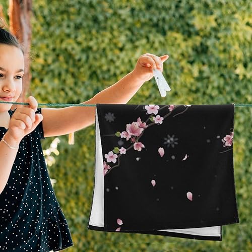 Miniatura 5 de Juego de 2 toallas de mano con estampado de patas de perro, diseño de garras negras y grises, patrón sin costuras, suave, pequeño, juego de toallas