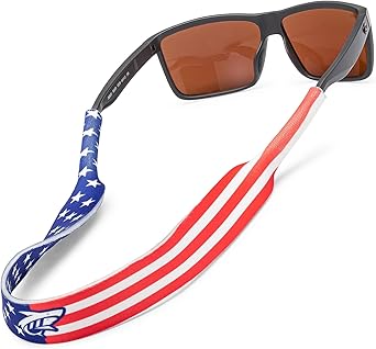 Pilotfish Neoprene Sunglasses Strap Neoprene Eyewear Retainer, Secure Floating Sunglass Cord with Anti-Slip Ends