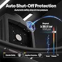 Vista 7 de VIVOHOME 110-120V CA 60Hz 3/4HP Máquina portátil de recuperación de refrigerante de cilindro único, gris