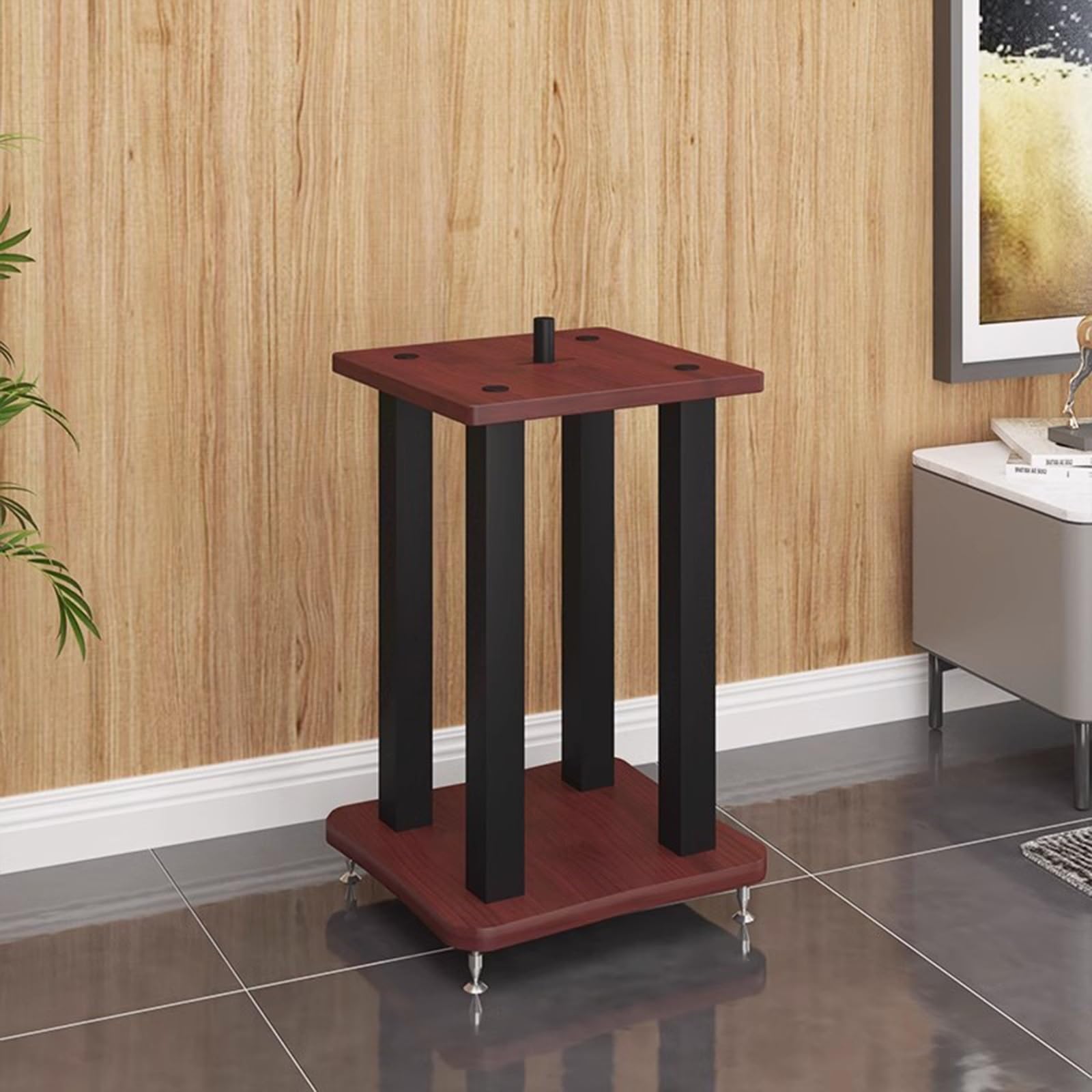 Support d'enceinte surround universel autonome meuble stéréo vintage 60cm