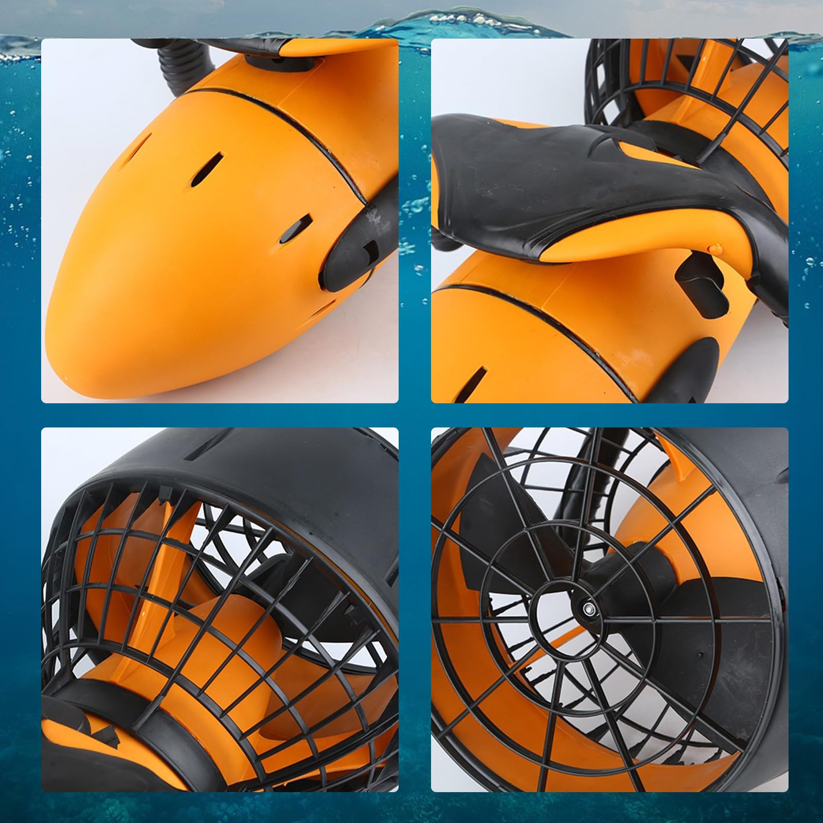 Vehículo Submarino de propulsión de Buceo Sea Scooter, Seascooter Submarino de 300 W/500 W, Batería de Litio Duradera más Reciente de 2025,500W