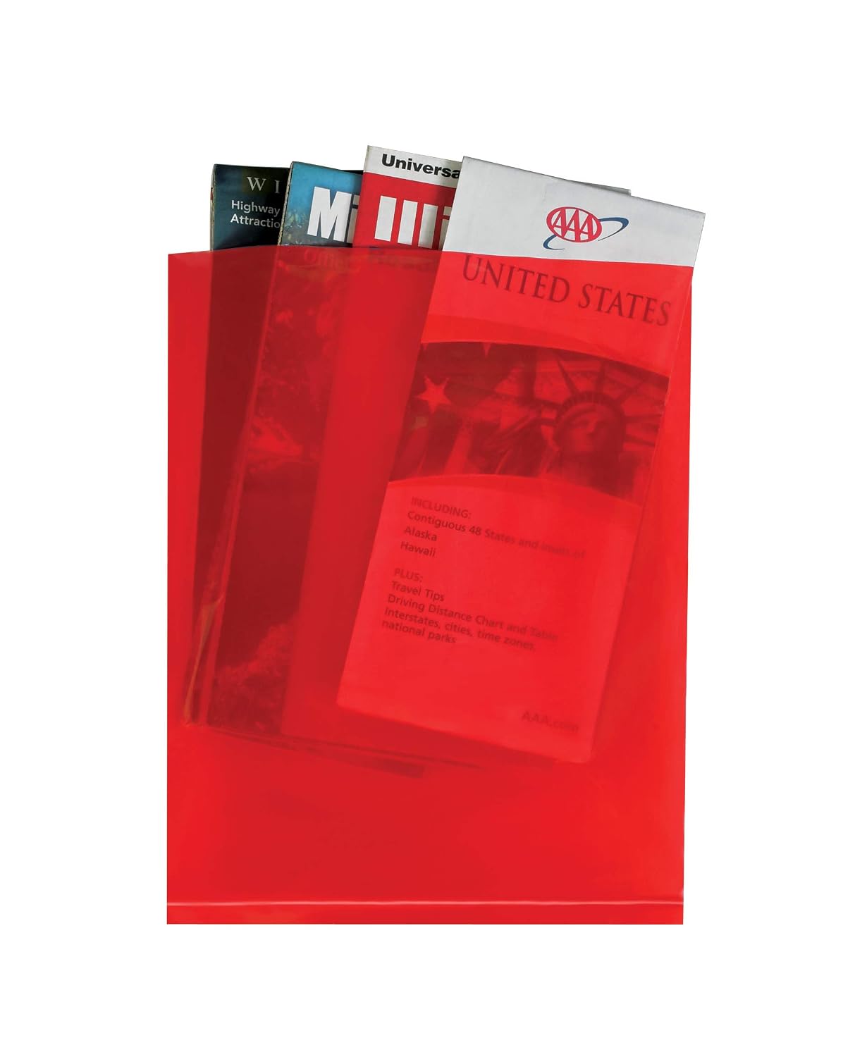 Poly Bag Guy 8" x 10", 2 Mil (1000/Case) Red Flat Open Colored Plastic Poly Bags