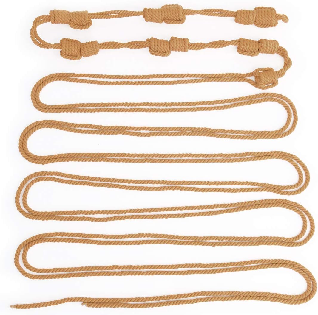 BDSM Fun Items, Hand Woven Hair, Full Body Rope Hole Bondage, Back Binding and Adjustment (Flesh)