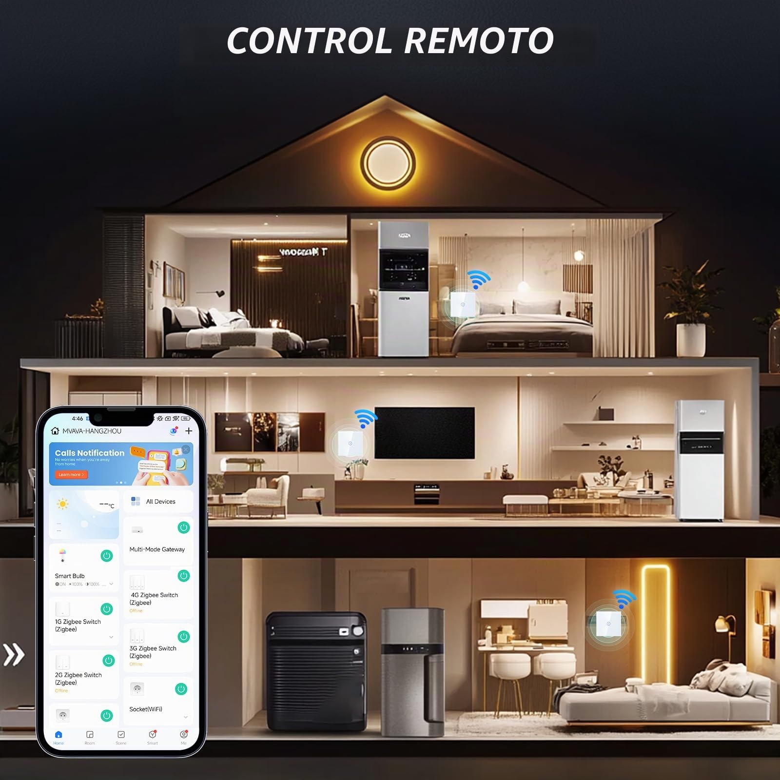 BSEED Interruptor de Pared WiFi,Interruptor Inteligente 1 Gang 1 Vía con Pantalla Táctil Blanco,Compatible con Alexa, Google Home, Control de APP y Función de Temporizador【Se necesita Neutro】