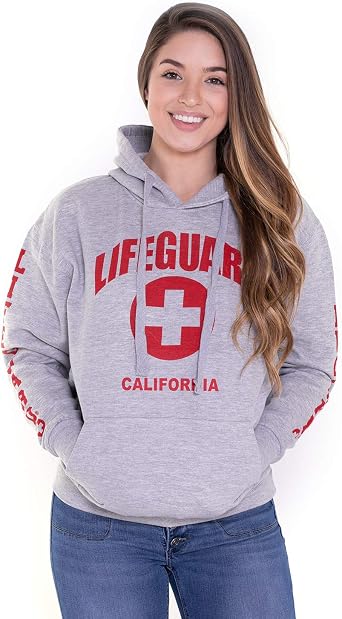 LIFEGUARD Officially Licensed Ladies California Hoodie Sweatshirt Apparel for Women, Teens and Girls