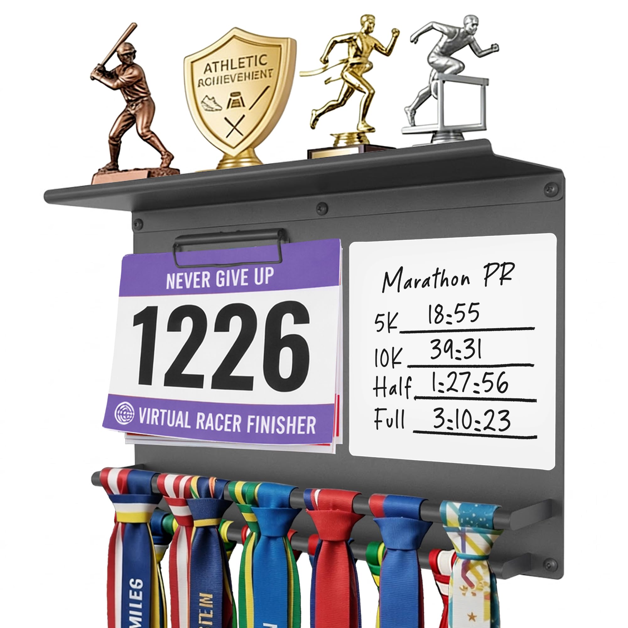 Présentoir de médailles de course le cadeau parfait pour coureur et marathonien