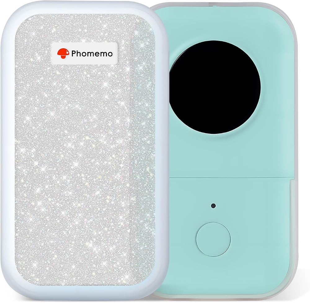 Phomemo D30 Label Maker Case - Sparkly Silicone Cover, Shockproof & Anti-Scratch, Soft Grip, Protective & Decorative Shell for D30 Mini Bluetooth Label Printer (Case Only) — 사진 1