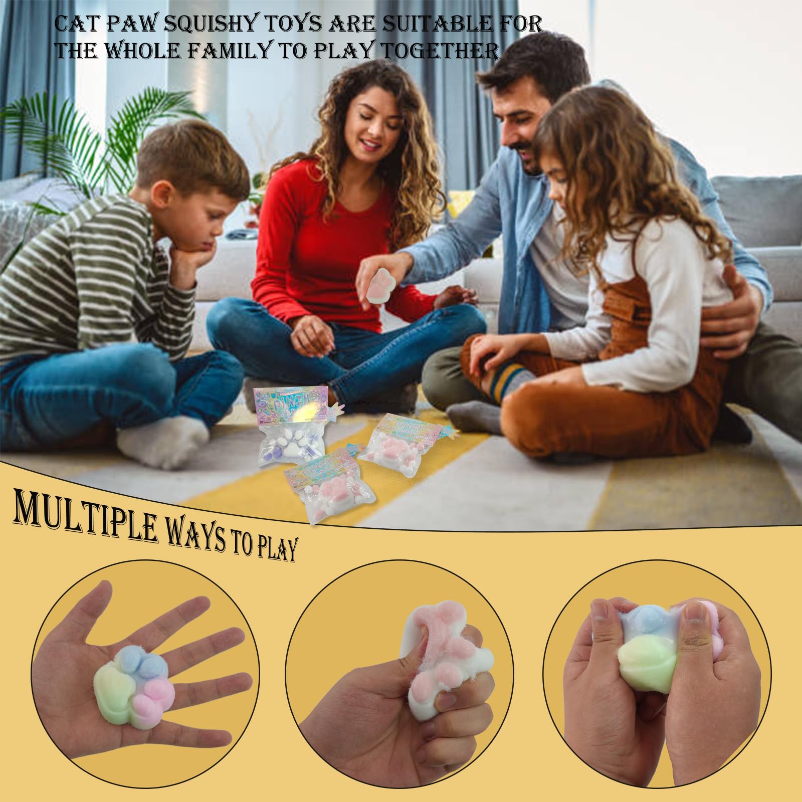 Amazon | Taba Squishy Cat Paw Squishy Toys ピンチファミリー