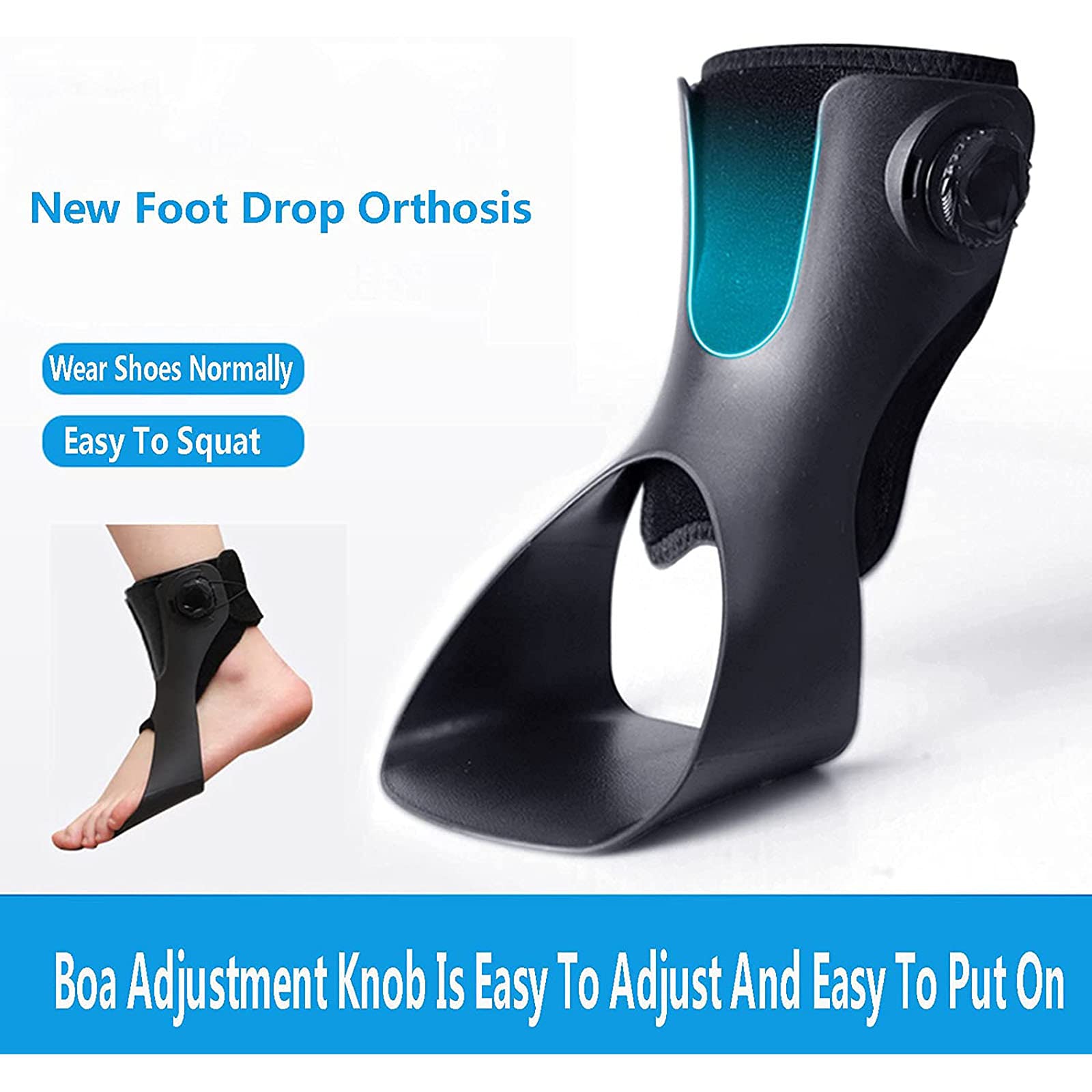 Amazon | 下垂足装具足首フットドロップAFOブレース装具