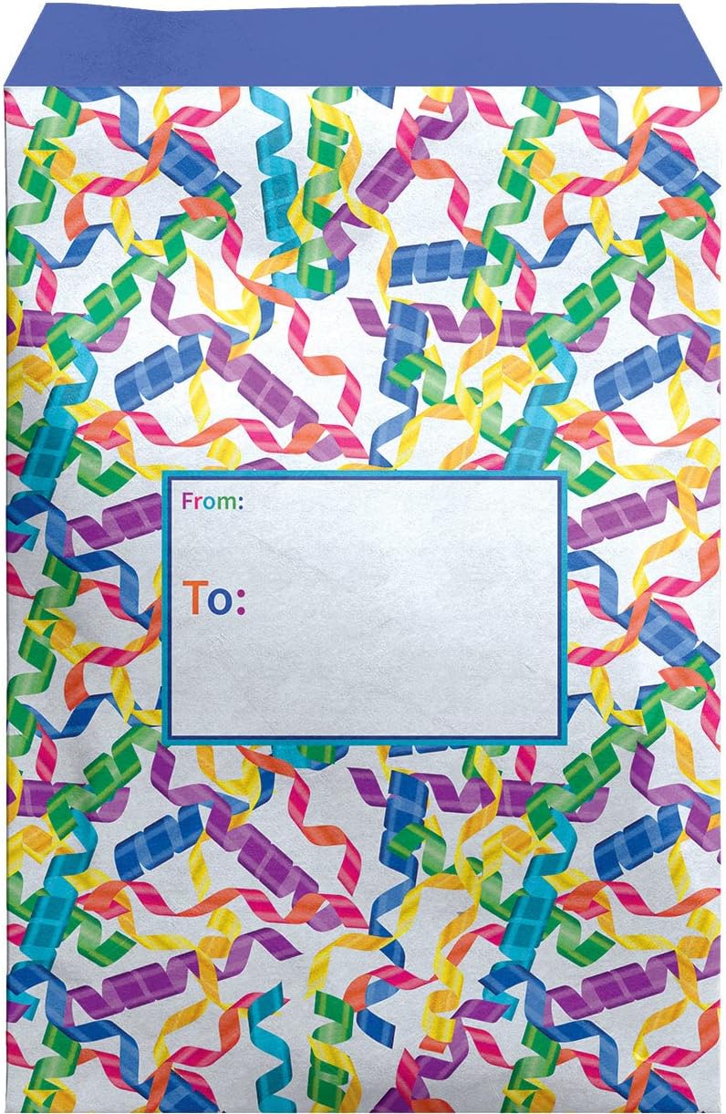 Jillson & Roberts 6-Count Foam Padded Mailing Envelope, Colorful Tyvek Mailer for Gifts, Under the Sea, Small