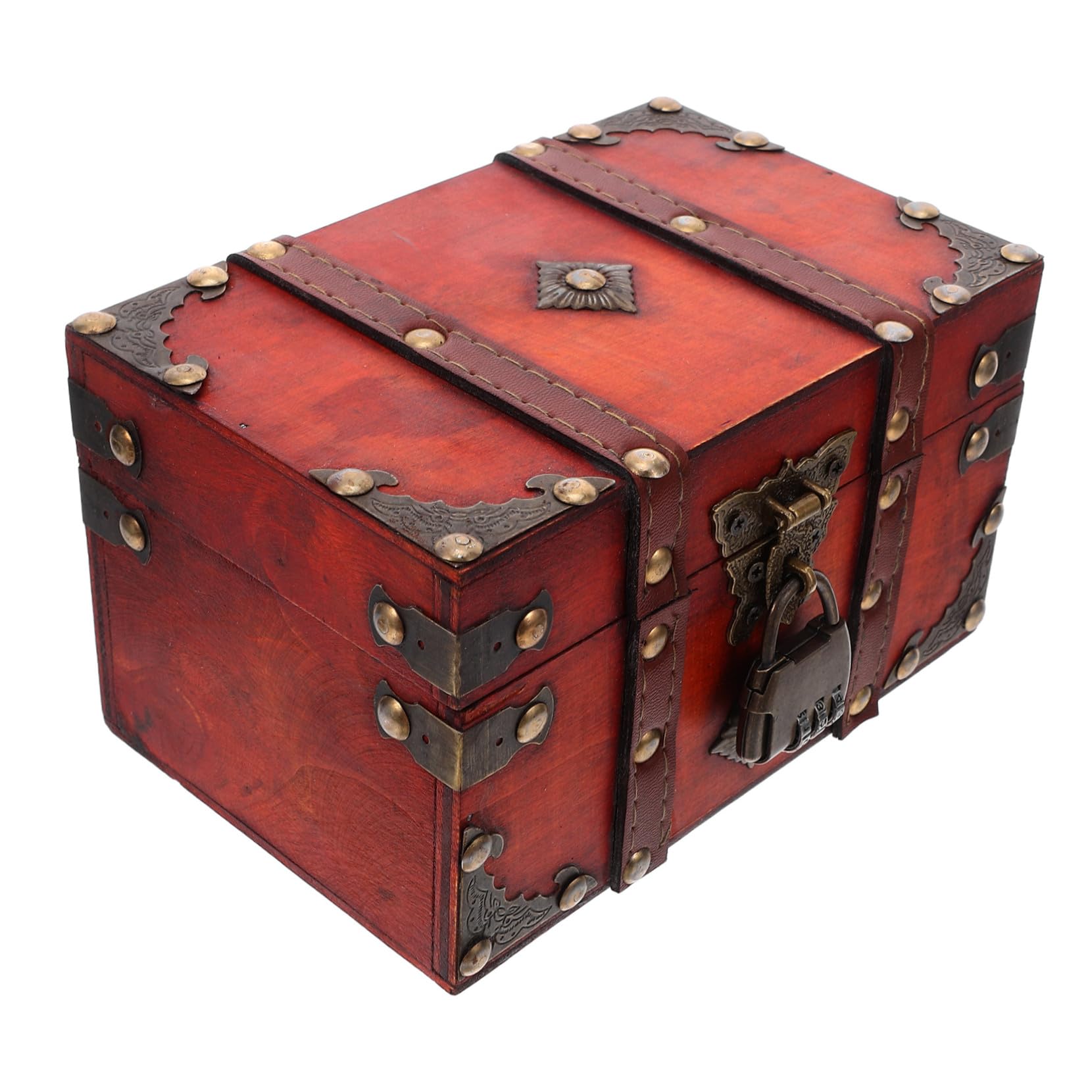 Coffre bois avec serrure pour bijoux et petites objets souvenirs