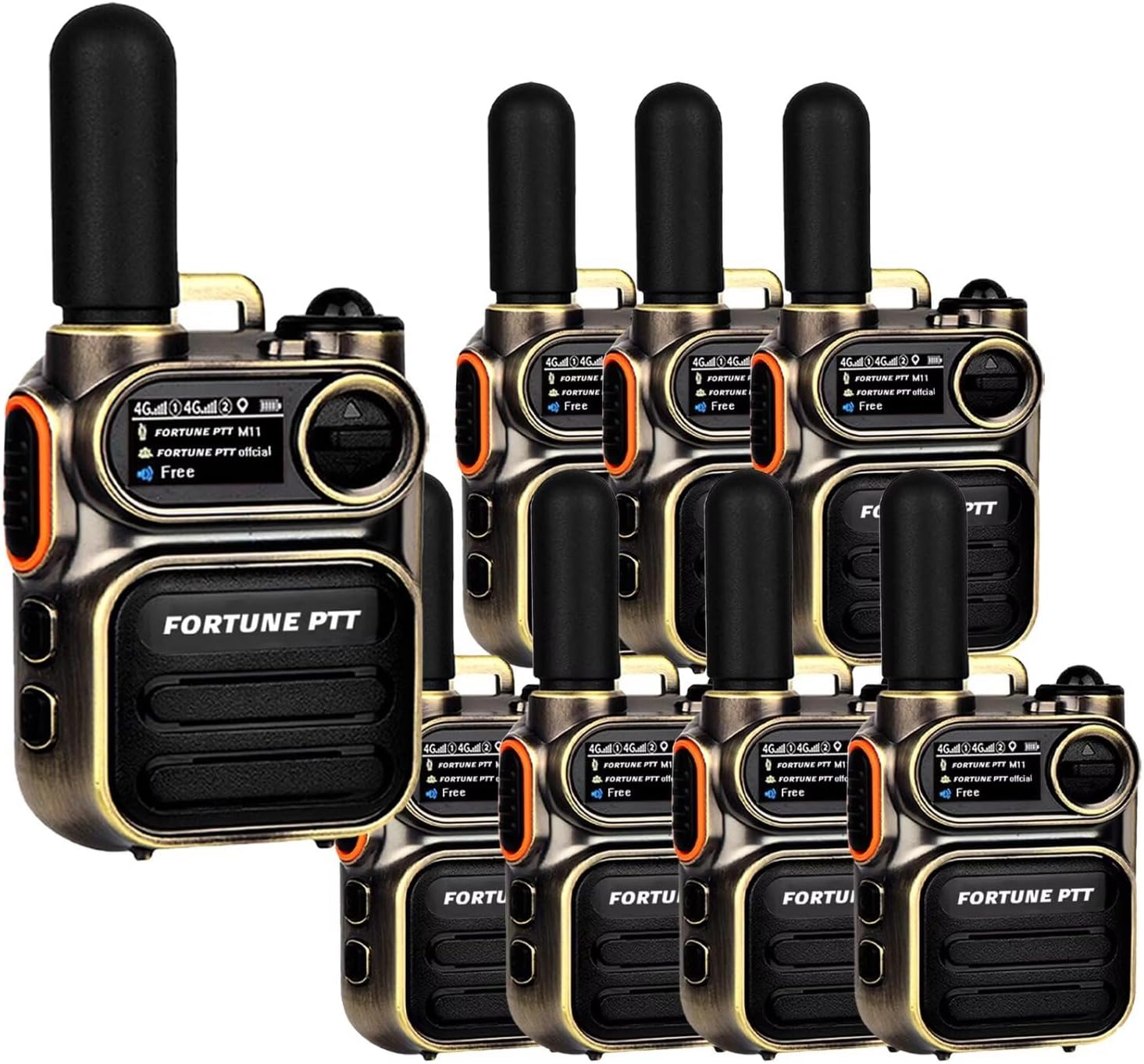 Fortune PPT Global Walkie Talkie 4G POC 2-Pack with SIM
