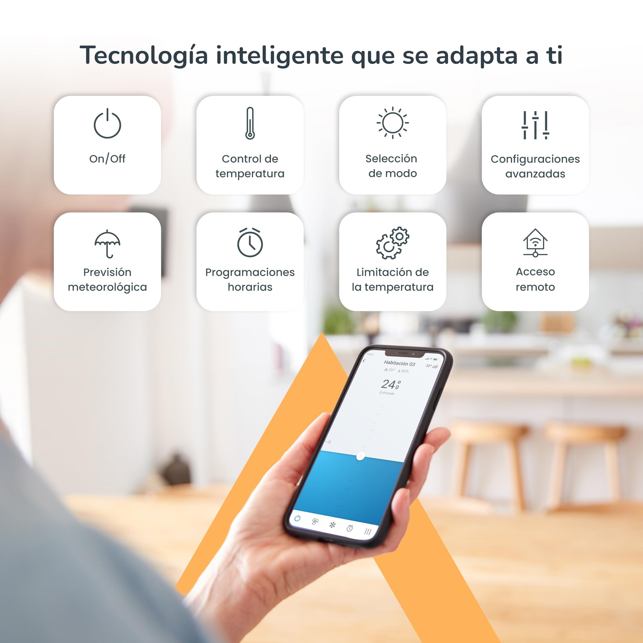 AIRZONE - Aidoo Control WiFi para Aire Acondicionado - Compatible con FUJITSU 3 Wires AZAI6WSCFUJ - Control Remoto de Aire Acondicionado y Programación vía App - Compatible con Google Home y Alexa