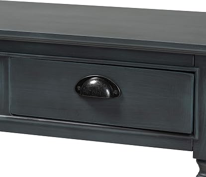 Baxton Studio Garvey French Provincial Grey Finished Wood 3-Drawer Entryway Console Table
