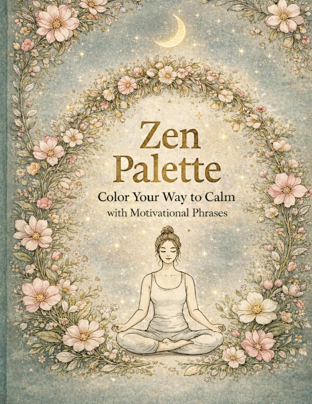 Zen Palette: Color Your Way to Calm with Motivational Phrases: Relax, Reflect, and Recharge Through Art and Words