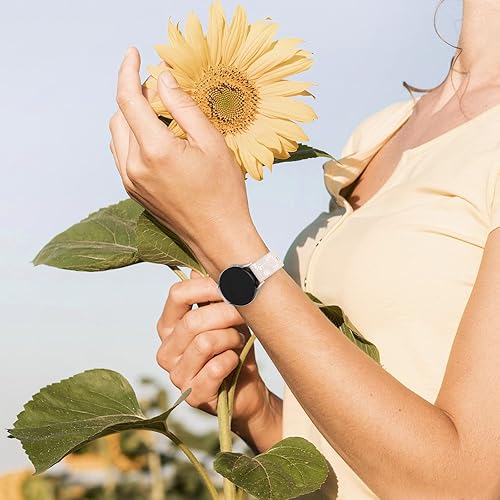 Miniatura 5 de Correa grabada de girasol compatible con Samsung Galaxy Watch 6 5 4 1.575 in 1.732 in5 Pro 1.772 inWatch 6 4 Classic 1.693 in 1.850 in 1.654 in