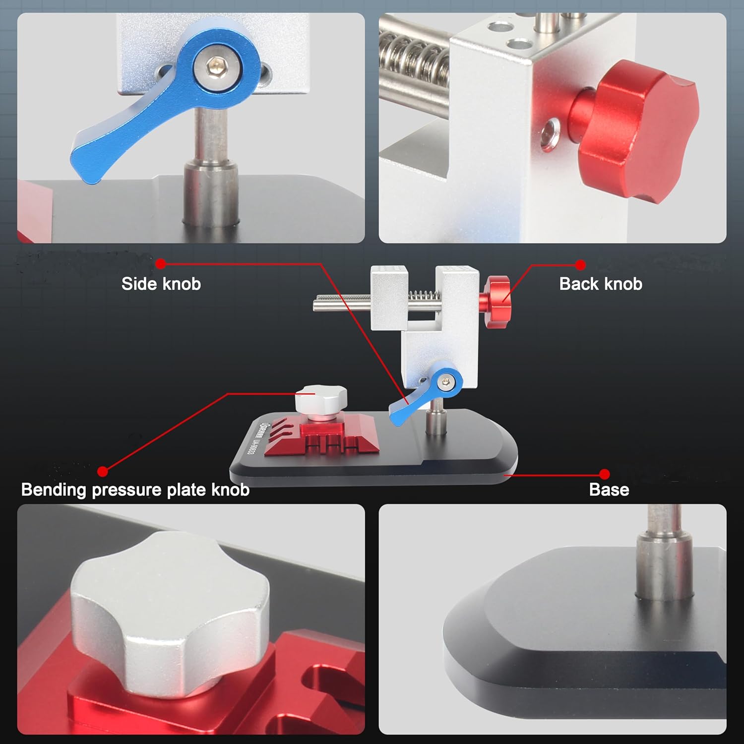 XUNKUNER Universal Tabletop Vise Mini Vice,Tool Clamp Multifunctional Professional Model Building Tool Workbench Vise for Hobbies (90633)