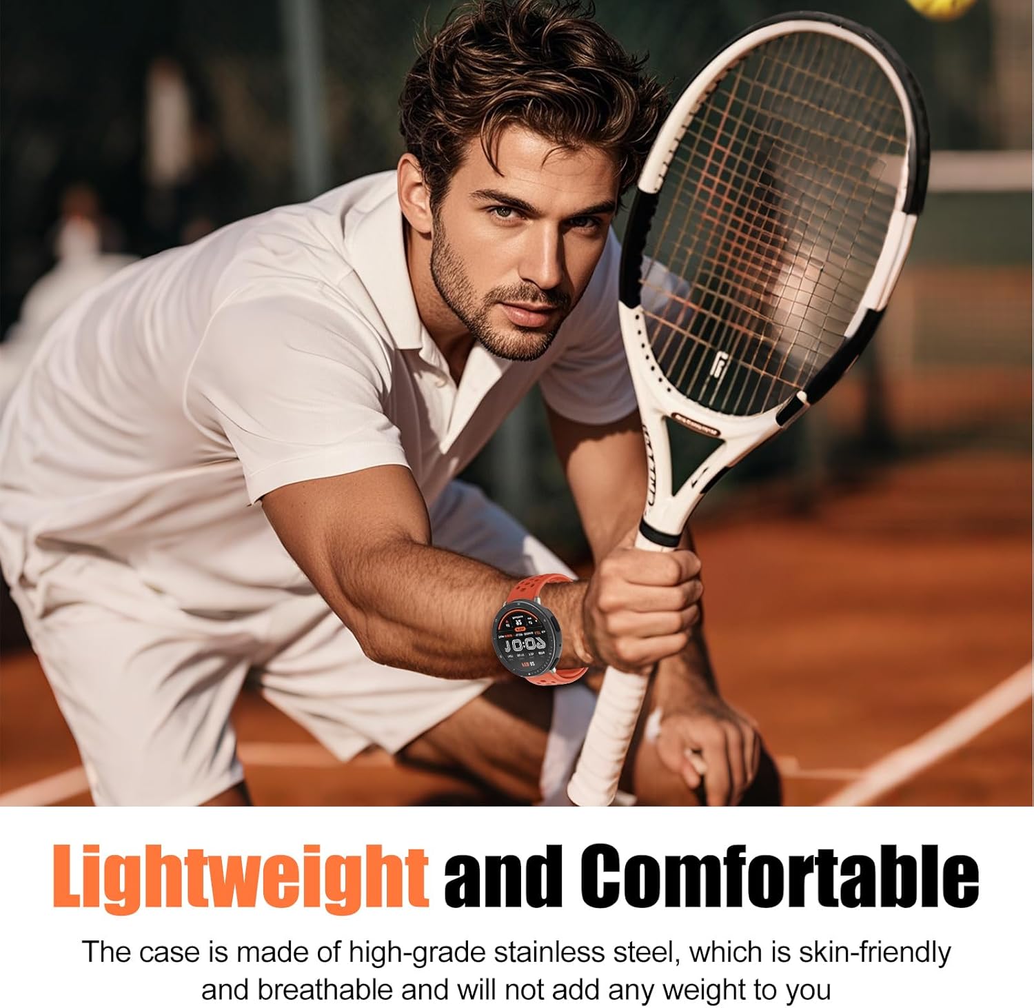 BEARDDO Metal Case for Amazfit Active 2 Smartwatch 44mm, 2 in 1 Stainless Steel Bezel & TPU Back Cover with Cleaning Cloth Accessories,Rugged Shockproof Protector for Active 2 Round Men Women Black - Image 5