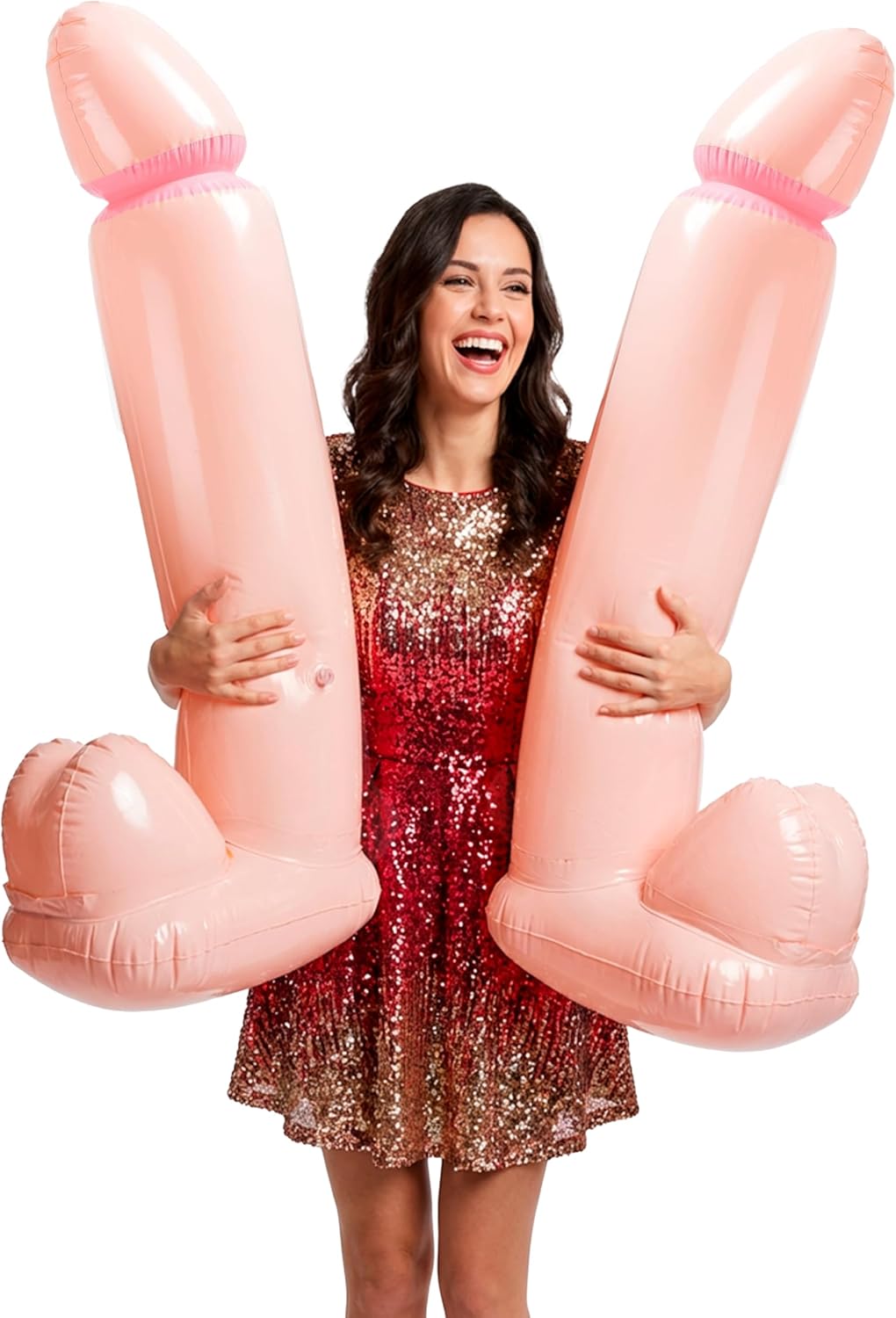2pcs Bachelorette Party Pennis Balloons, Bachelorette Bride Party Decoration Kit Bridal Shower, Inflatable Willy Balloon