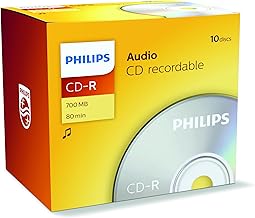 Philips Audio CDR-80 10pk Jewel Case