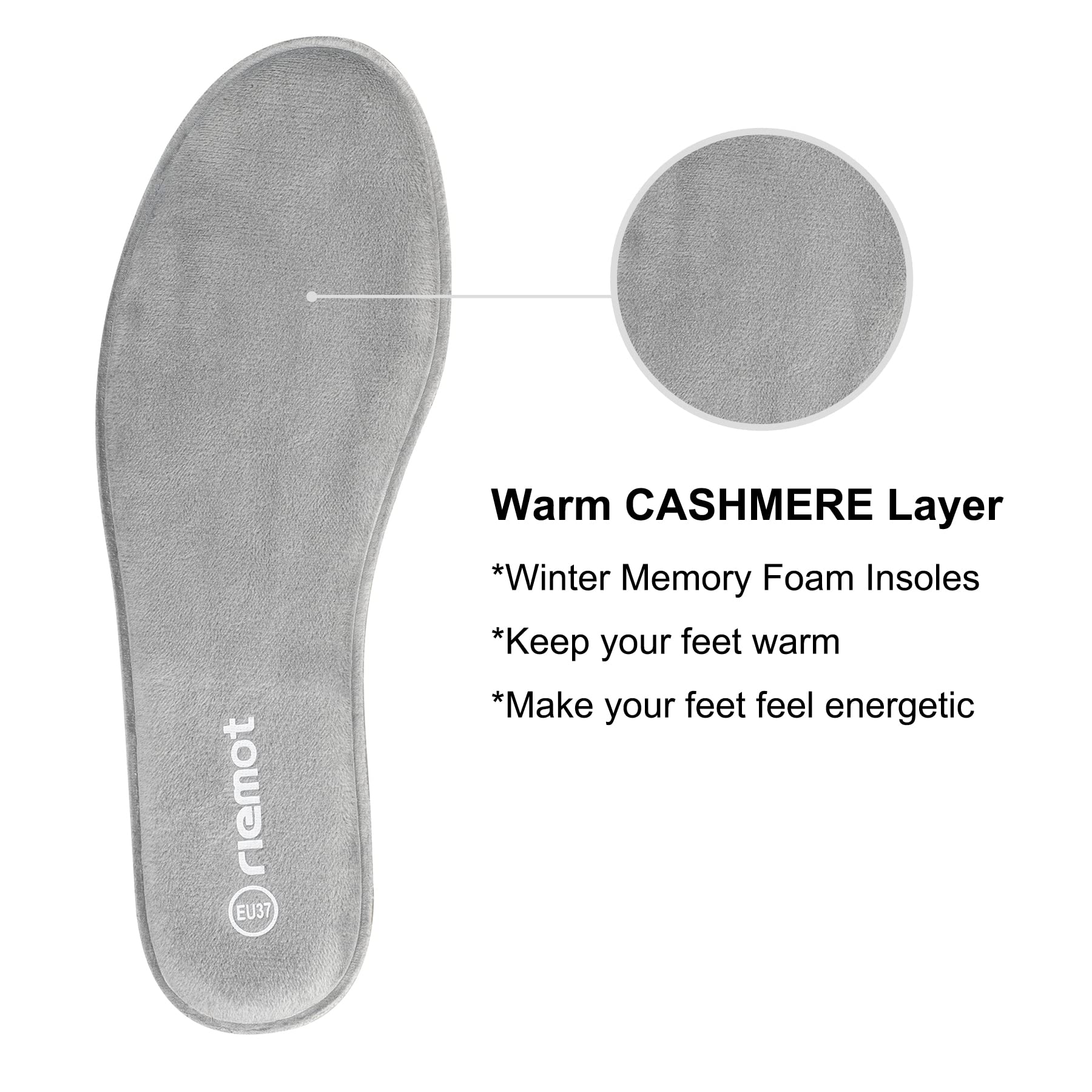 riemot Solette Memory Foam Uomo Donna, Soletta Scarpe per Stivali da Lavoro e Scarpe da Passeggio, Sport Solette per Assorbimento Degli Urti e Ammortizzazione, Soffice, Comfort38 39 40 41 42 43 EU