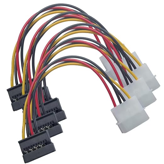 Cable Adaptador SATA a Molex 7 Pulgadas 5-Pack miniatura 3