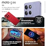 Smartphone Motorola Moto g86 5G - 512GB 24GB (12GB RAM+12GB Ram Boost) Tela 1.5K pOLED, 50MP Sony camera OIS Moto AI, videos em 4K, IP68 + IP69 - Verde Escuro — imagem 8