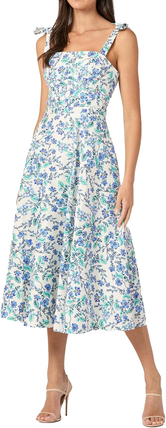 Shoshanna Women's Cassis Floral Majorelle Dress