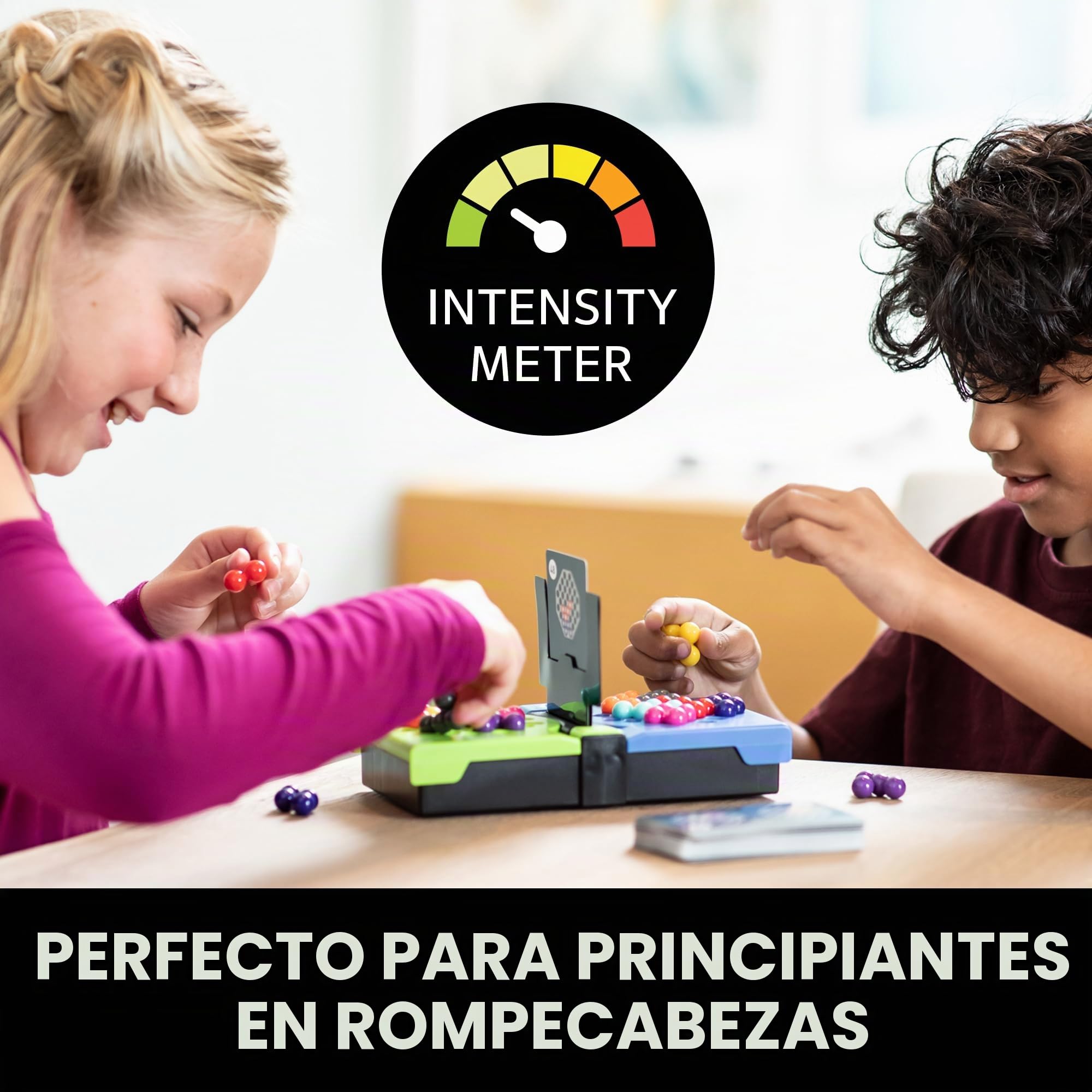 Learning Resources Kanoodle Cabeza a Cabeza – Juego de Lógica 3D para 2 Jugadores – Desde 7 Años – 80 Retos + Tablero Portátil – Juego Educativo de Viaje