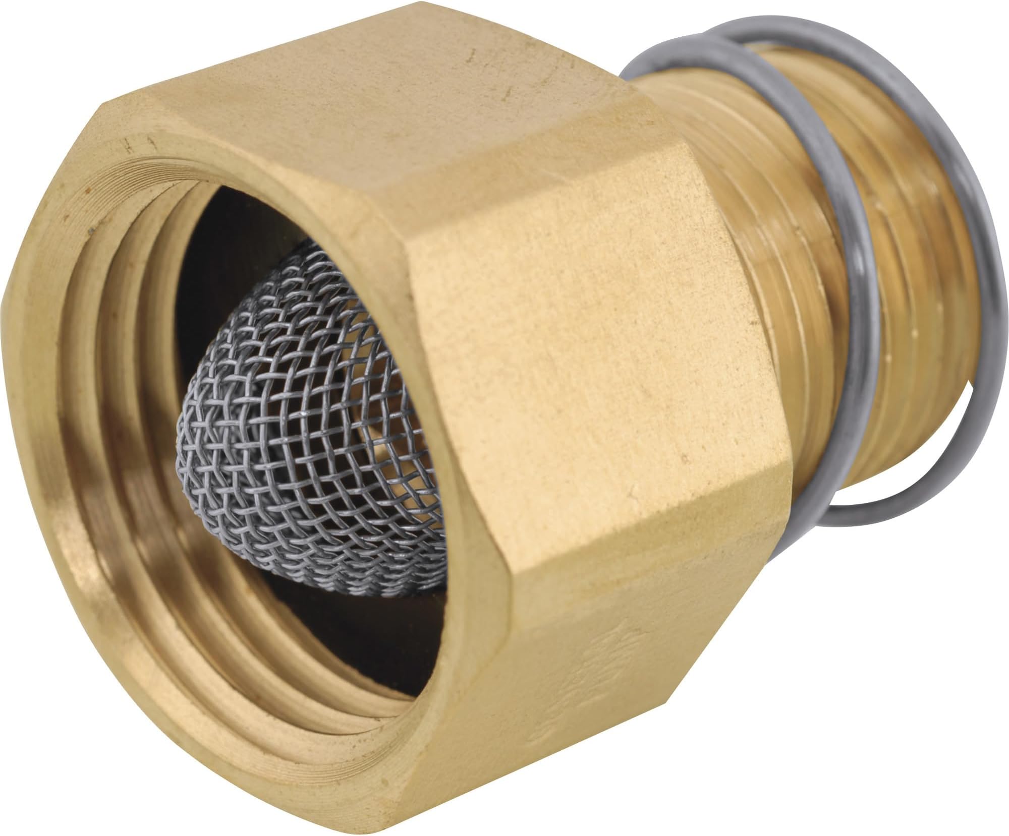 General Pump Brass Pressure Washer Garden Hose Adapter - 200 PSI, 1/2in. NPT-M, Brass, Model Number ND10032P