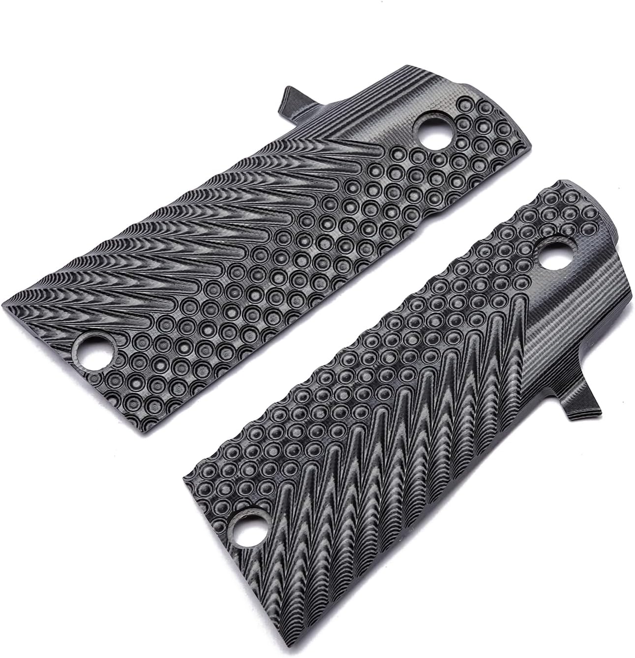 Guuun G10 Grip for 1911 A2 High Capacity RIA HC 1911 Hi-Cap Grips with Dimpled Array for Optimal Hand-Feel Unparalleled Control