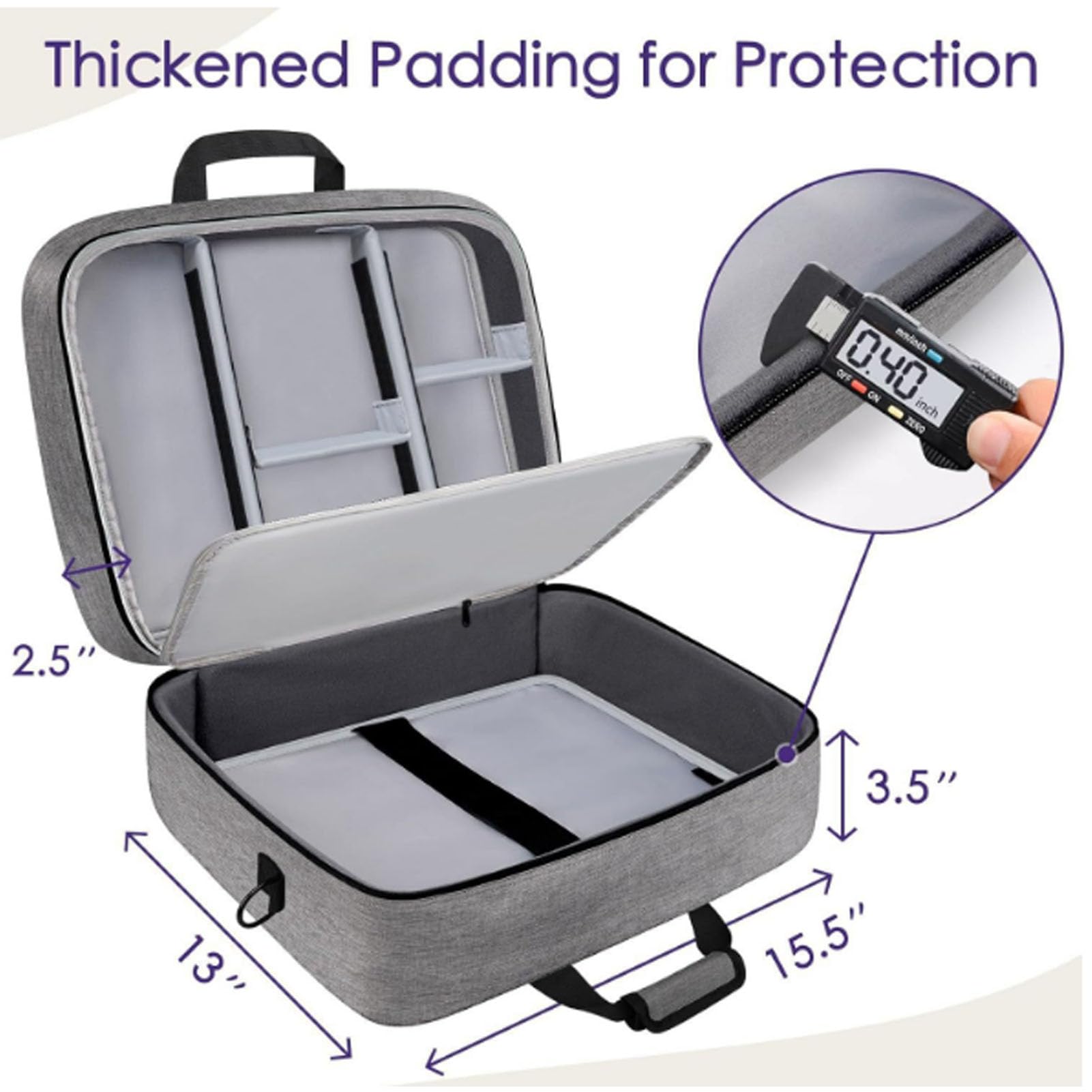 Estuche para Mezclador de Lona, ​​Bolsa Protectora para Consola de Mezcla de DJ con Múltiples Bolsillos y Correa Ajustable para el Hombro Bolsa de Viaje para Consola de Mezcla