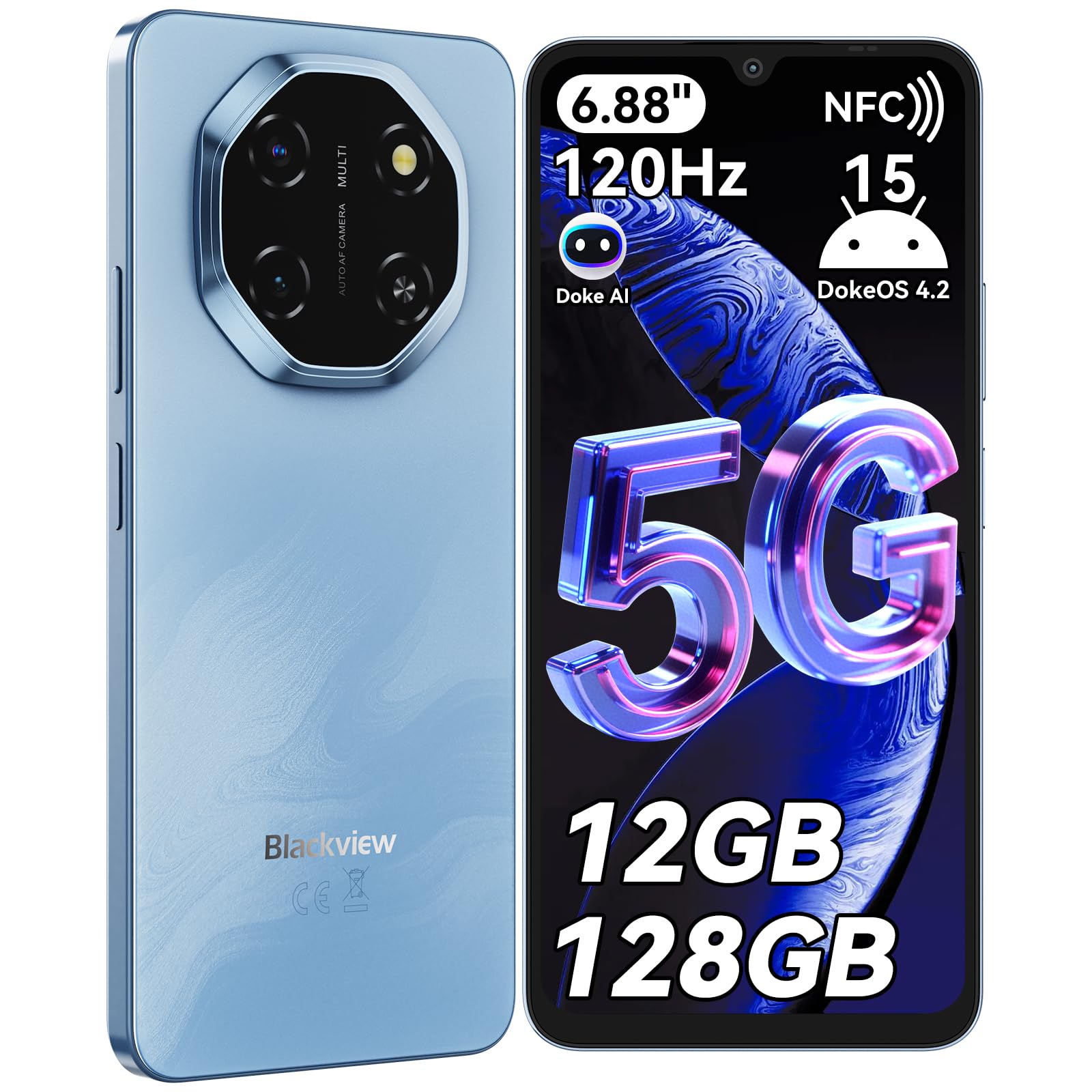 Amazon | Blackview Shark6 SIMフリー スマホ 5G対応 Android 15