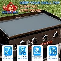 Vista 2 de Tapete de silicona de 36 pulgadas para la parte superior de la plancha Blackstone, funda protectora 100% de silicona para Blackstone, resistente