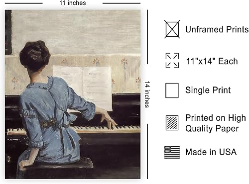 Miniatura 2 de Poster Master Póster de pintura vintage de The Keynote - Impresión retro de mujer a pie - Arte impresionista - Regalo para hombres y mujeres -
