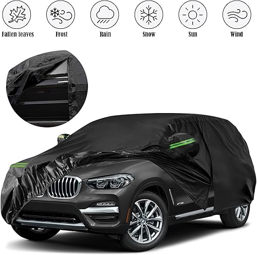 Miniatura 2 de Funda impermeable para automóvil de repuesto para BMW X3X3 M 2011 - 2021 2022, 210T 6 capas para todo tipo de clima con puerta con cremallera para