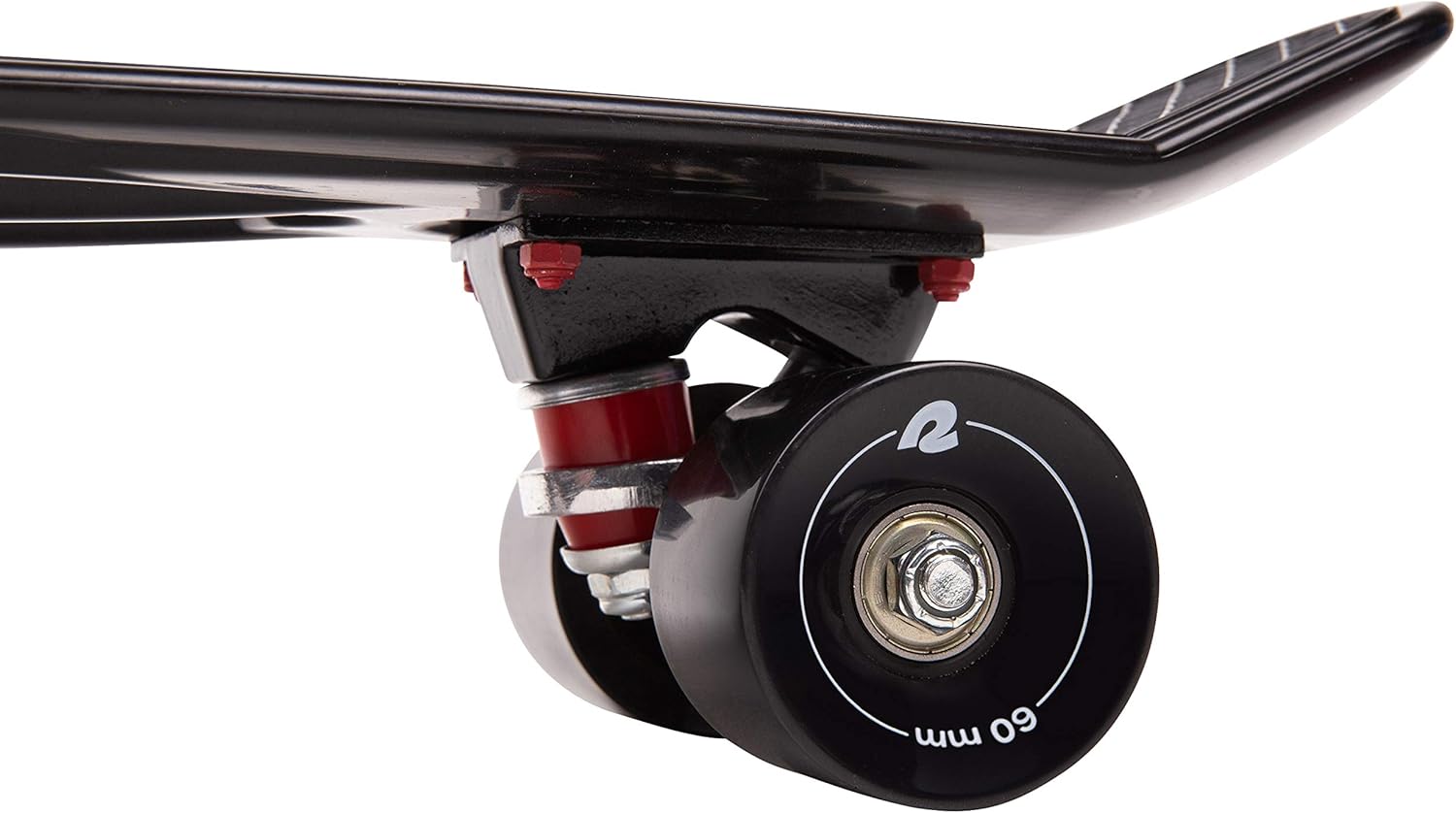 Retrospec Quip Skateboard 22.5" and 27" Classic Retro Plastic Cruiser Complete Skateboard with ABEC 7 Bearings and PU Wheels
