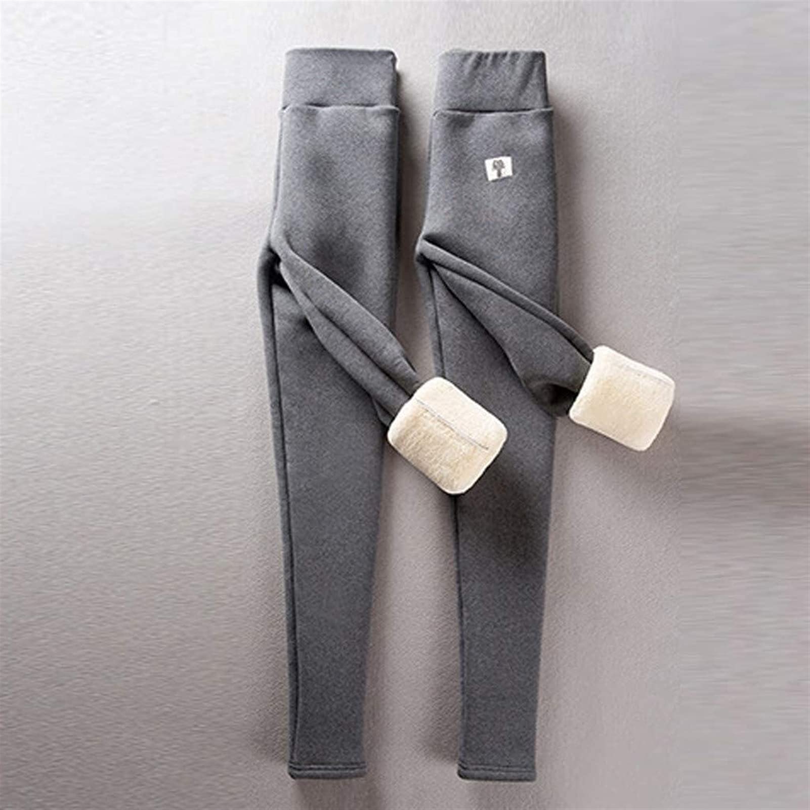 GOUJIAN Collants Thermiques Hiver Femmes Leggings en Laine De Cachemire Épais Coupe-Vent Hiver Chaud Leggings Élastiques Pantalons Doublés en Polaire Collants Épais pour Filles Dames