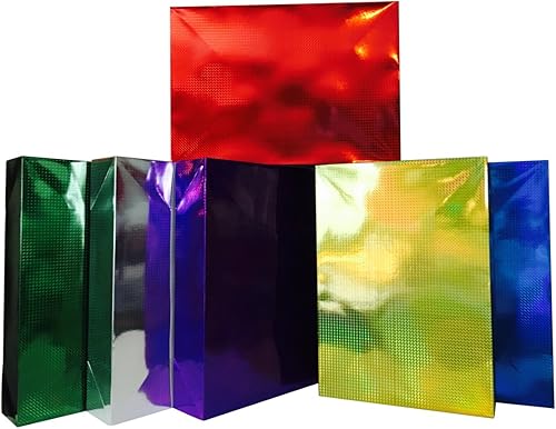 Cajas de regalo extra grandes + papel de seda, para manta, abrigo (6 cajas XL + pañuelo, multicolor)