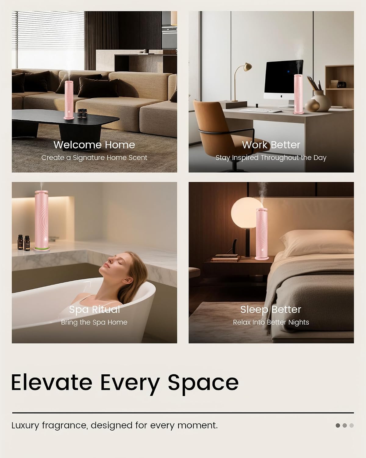 Waterless Essential Oil Diffuser for Home, Ultra-Quiet image 5