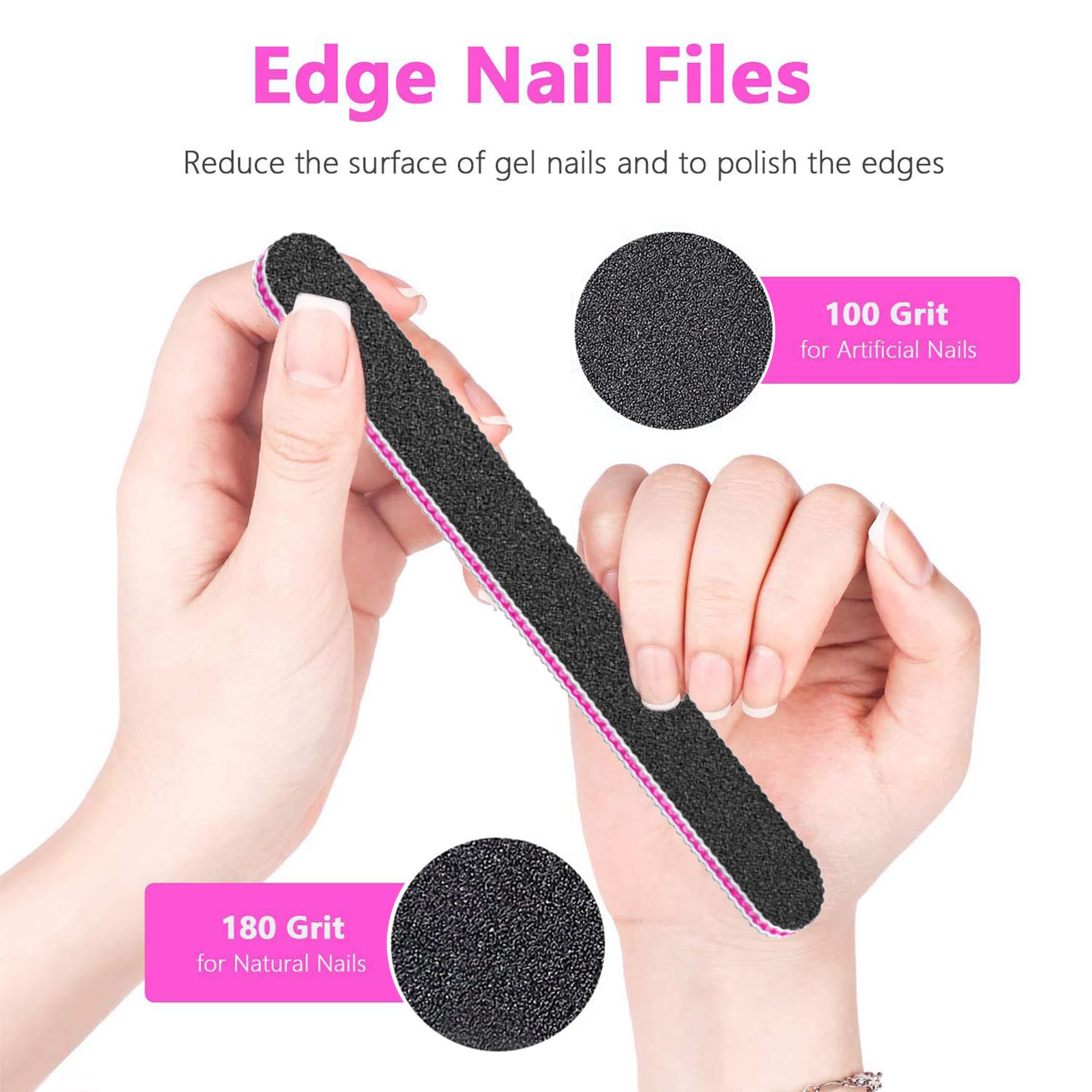Lot De 15 Limes À Ongles, Limes À Ongles Professionnelle, Lime À Ongles Double Face 100/180, Pour Manucure Cosmétique, Animaux Domestiques, Maison
